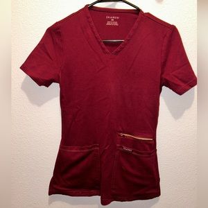 Jaanuu maroon scrub set